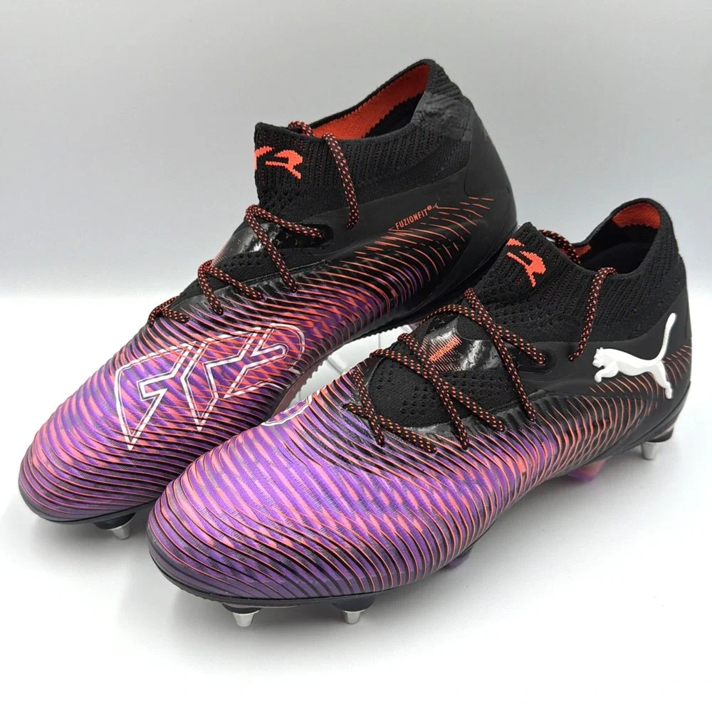 PUMA Future 8 Ultimate MxSG Soccer Cleats Black/White/Glowing Red - Men's 7 NEW